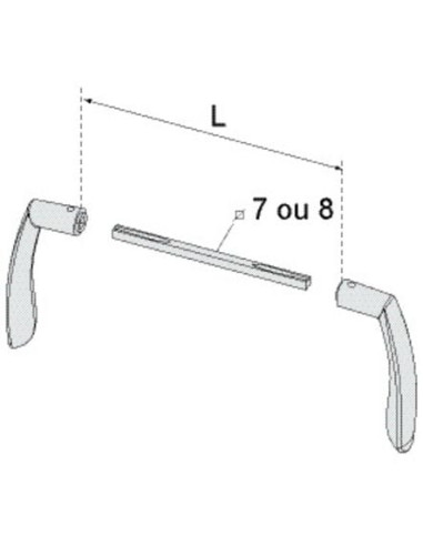 Béquille double Marinéa TIRARD