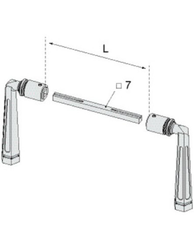 Béquille double rustique TIRARD