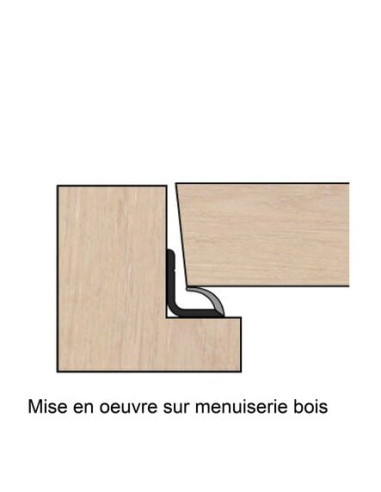 Joint à lèvre sur cornière rigide