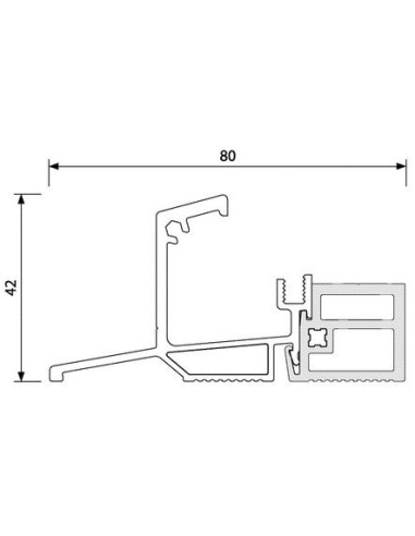 Profil de seuil aluminium ISOL56RT BILCOCQ