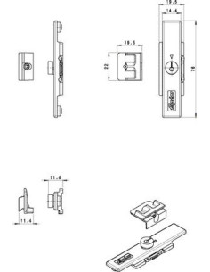 Point de fermeture supplémentaire 1585 G2 et GALICUBE FAPIM 2