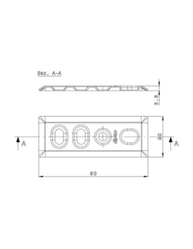 Gâche pour verrou Fapim En applique 3734 - FAPIM
