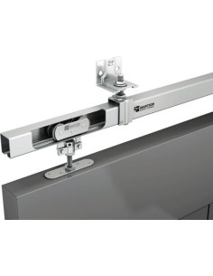 Kit garniture à déplacement droit pour porte 80 kg MANTION 2