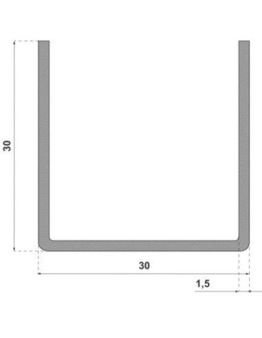 Rail de guidage en u 1110 Rail de guidage en u...