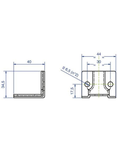 Patte équerre à visser 3533 MANTION
