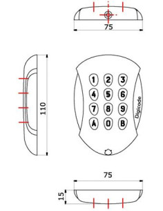 Clavier à code Galeo 4.0 CDVI 2