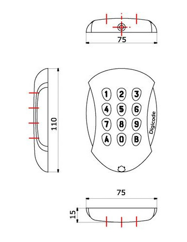 Clavier à code Galeo 4.0 CDVI