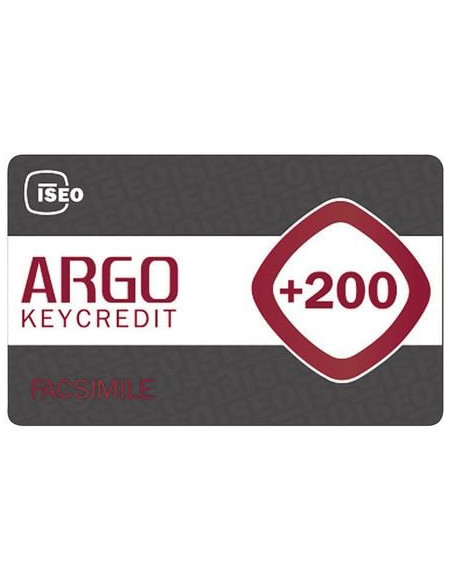 Carte de crédit ARGO badges virtuels ISEO - ISEOARGO