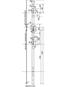 Gâche plate pour serrure motorisée 3 points BIGSUR ABLOY 2