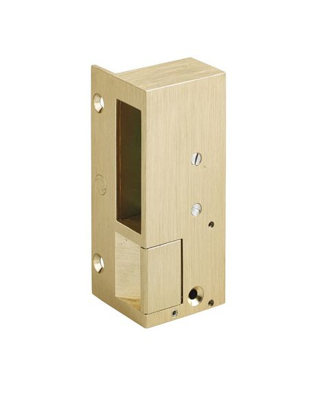 Gâche électrique bronze en applique N°1 pour serrure horizontale - BEUGNOT