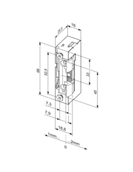 Gâche électrique 148E530 EFF EFF