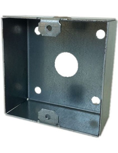 Boîtier d'encastrement SOONE inox 90x90mm