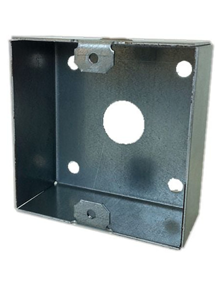 Boîtier d'encastrement SOONE inox 90x90mm