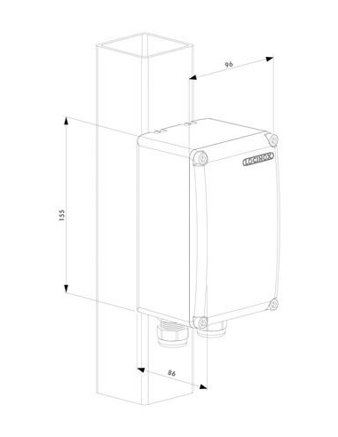 Coffret étanche pour alimentation de portail...