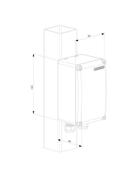 Coffret étanche pour alimentation de portail LOCINOX