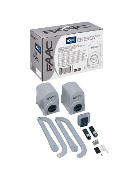 Motorisation portail battant Energy kit intégral FAAC