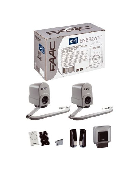 Motorisation portail battant Energy kit intégral FAAC