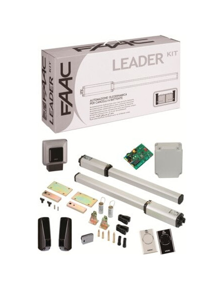 Motorisation portail battant Leader kit FAAC