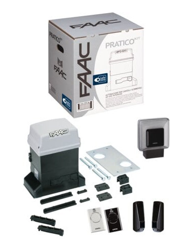 Motorisation portail coulissant Pratico kit FAAC