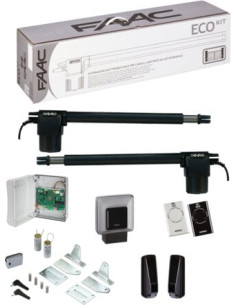 Motorisation portail battant Eco kit long FAAC