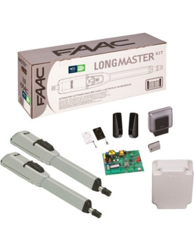 Motorisation portail battant Longmaster kit FAAC