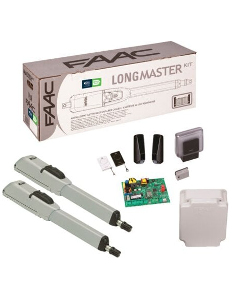 Motorisation portail battant Longmaster kit FAAC