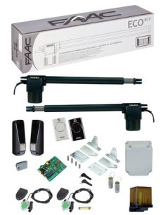 Motorisation portail battant Eco kit long FAAC