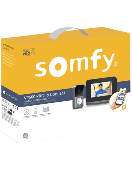 Kit interphone vidéo V500 PRO IO CONNECT SOMFY