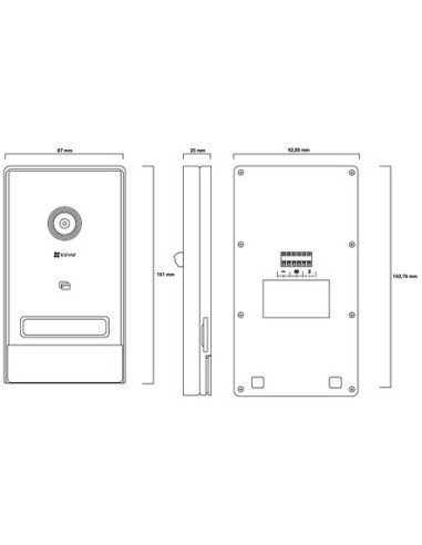 Kit interphone connecté HP7 EZVIZ