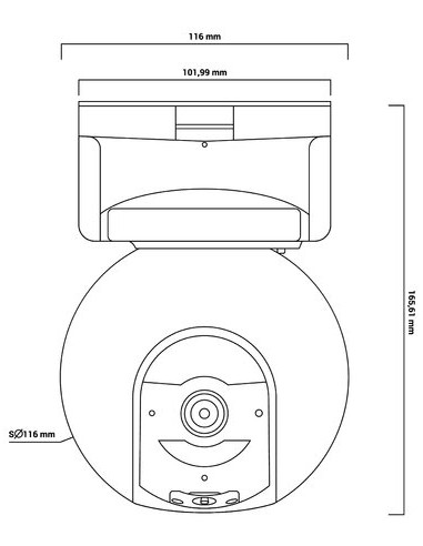 Caméra extérieure sans fil sur batterie 4G EB8...