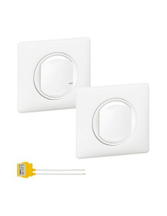 Kit 1 interrupteur sans fil sans pile + 1 interrupteur...