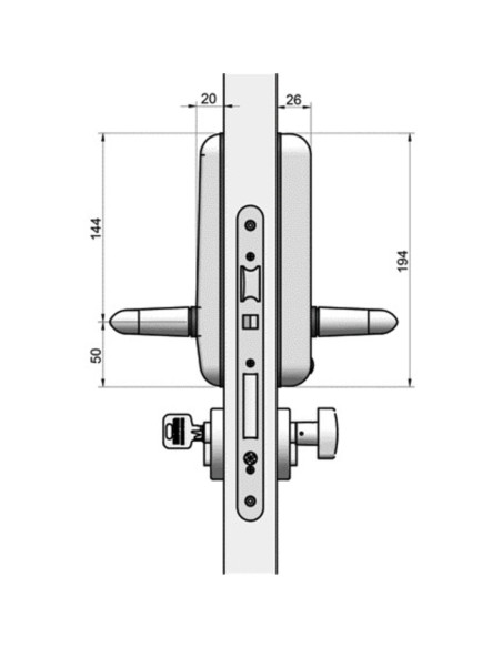 Béquille à code EASYKEY EASYKEY Adapt - UNITECNIC