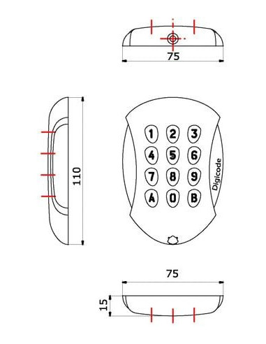 Clavier à code Galeo 4.0 CDVI