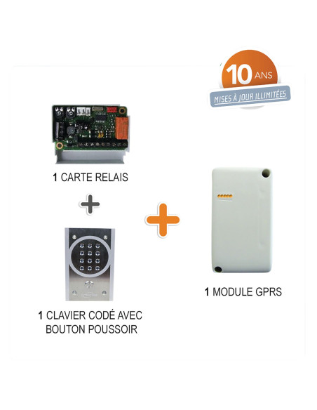 Kit clavier à code Haussmann GSM INTRATONE