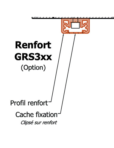 Profil renfort GRS 300 GROOM FERMETURES
