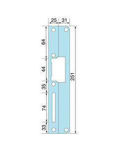 Têtière pour gâche CDVI CDVI 2
