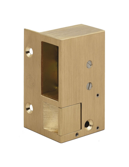 Gâche électrique bronze en applique N°1 pour serrure horizontale - BEUGNOT