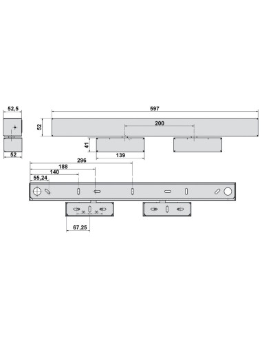 Boîtier de mise en applique pour verrou GRS 620...