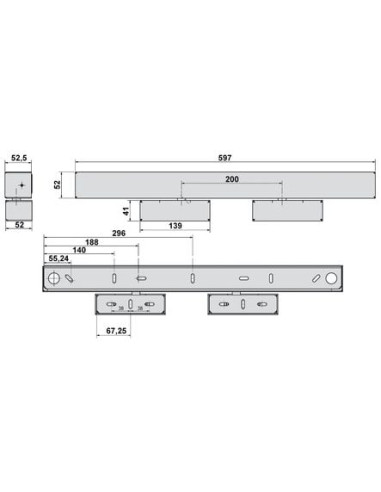 Boîtier de mise en applique pour verrou GRS 620...