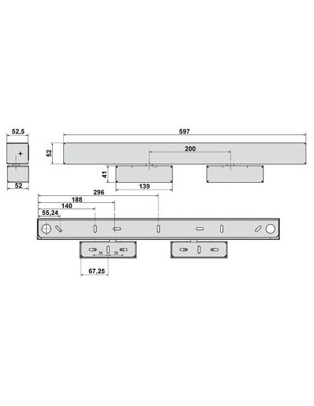 Boîtier de mise en applique pour verrou GRS 620 GROOM FERMETURES