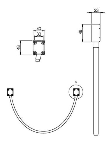Passe-câble applique GF CDVI