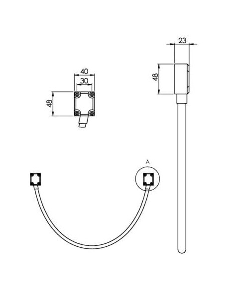 Passe-câble applique GF CDVI