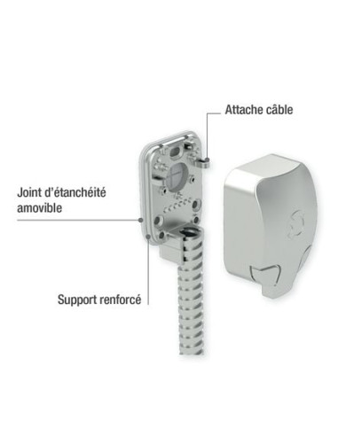 Passe-câble en applique antivandale DLX IZYX...