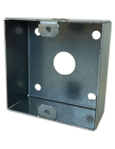 Boîtier d'encastrement SOONE inox 90x90mm