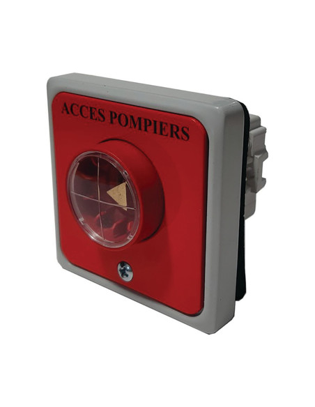 Contacteur à clé pompier encastrable GEBA - Protection barillet