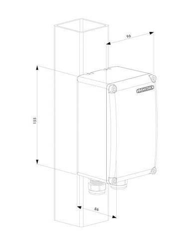 Coffret étanche pour alimentation de portail...