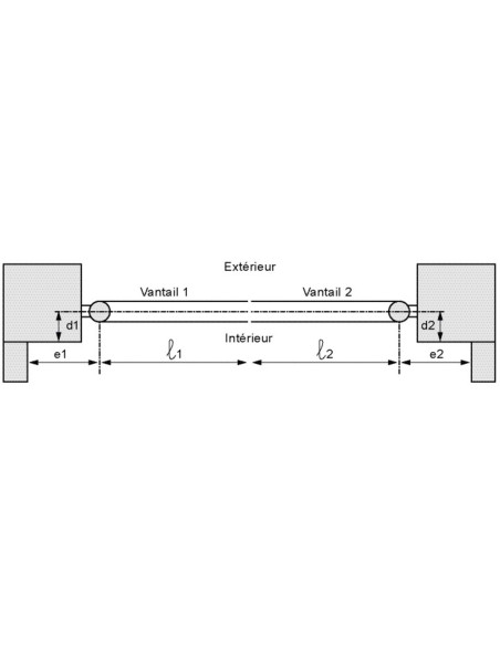 Motorisation portail battant Leader kit FAAC
