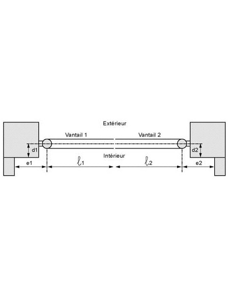 Motorisation portail battant Leader kit FAAC