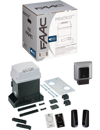 Motorisation portail coulissant Pratico kit FAAC