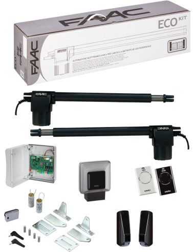 Motorisation portail battant Eco kit long FAAC